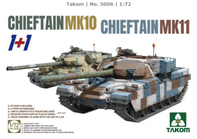 Chieftain MK10 and Chieftain MK11 1/72 - Takom