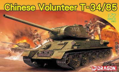 Chinese Volunteer T-34/85 (1:72) - Dragon