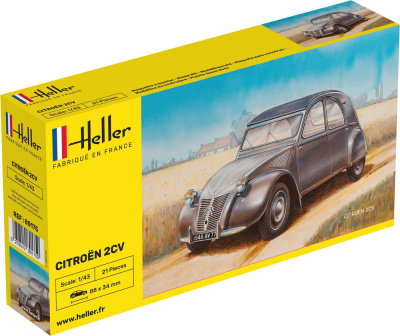 Citroën 2 CV Ente in 1:43 - Heller