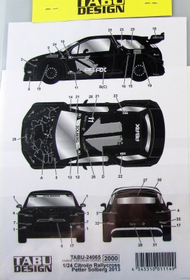 Citroen DC3 WRX Rallycross Solberg 2013 - Tabu Design