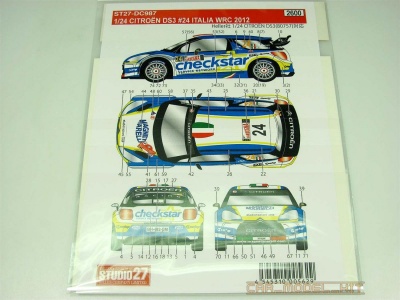 CITROËN DS3 #24 ITALIA WRC (2012) 1/24 - Studio27