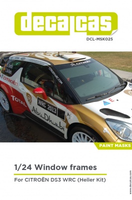 Citroen DS3 WRC - Window frames masks 1/24 - Decalcas