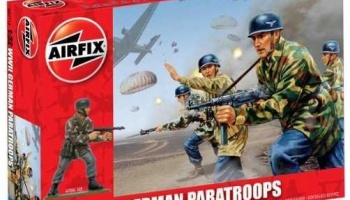 SLEVA  20%  DISCOUNT - Classic Kit VINTAGE figurky - WWII German Paratroops (1:32) - Airfix