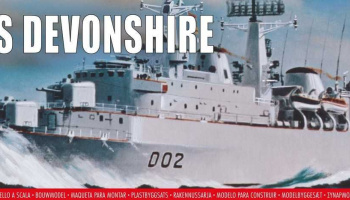 Classic Kit VINTAGE loď A03202V - HMS Devonshire (1:600) - Airfix