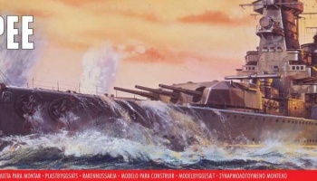 SLEVA  20% DISCOUNT - Classic Kit VINTAGE loď A04211V - Admiral Graf Spee (1:600) – Airfix