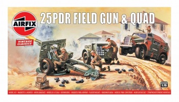 Classic Kit VINTAGE military A01305V - 25pdr Field Gun & Quad (1:76)