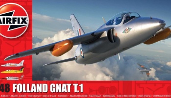 Classic Kit letadlo A05123A - Folland Gnat T.1  (1:48) - Airfix