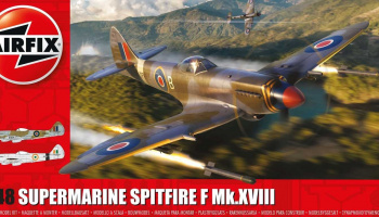 SLEVA 400,-Kč (Discout 16,-EUR) Classic Kit letadlo A05140 - Supermarine Spitfire F Mk.XVIII (1:48) -Airfix