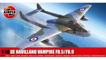 De Havilland Vampire FB.5/FB.9 (1:48) Classic Kit letadlo A06108 - Airfix