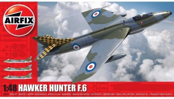 SLEVA  21%  DISCOUNT - Classic Kit letadlo  - Hawker Hunter F6 (1:48) – Airfix