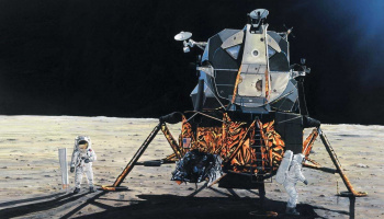 One Step for Man 50th Anniversary of 1st Manned Moon Landing (1:72) Classic Kit A50106 - Airfix