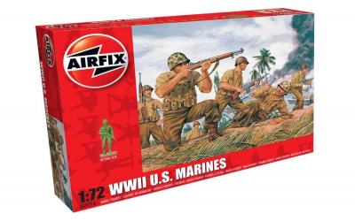 Classic Kit figurky A00716 - WWII US Marines (1:72) – Airfix
