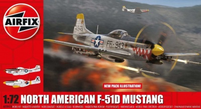 Classic Kit letadlo A02047A - North American F-51D Mustang (1:72) - Airfix