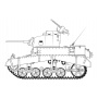 Classic Kit tank A1358 - M3 Stuart, Honey (British Version) (1:35)