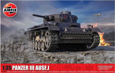 Classic Kit tank A1378 - Panzer III AUSF J (1:35) - Airfix