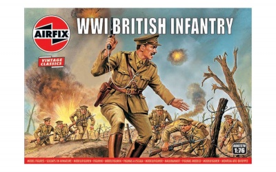 Classic Kit VINTAGE figurky A00727V - WW1 British Infantry (1:76)