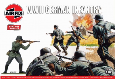 Classic Kit VINTAGE figurky - WIWII German Infantry (1:32) - Airfix