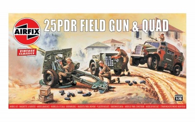 Classic Kit VINTAGE military A01305V - 25pdr Field Gun & Quad (1:76)