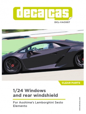 Clear Parts 1/24 for Lamborghini Sesto Elemento - Decalcas