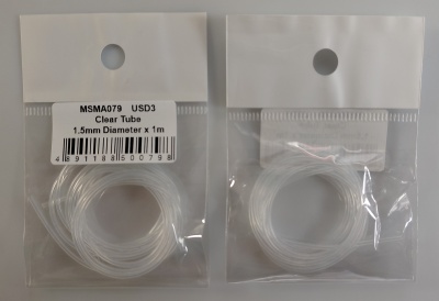 Clear tube 1,5 mm Diameter x 1m - MSM Creation