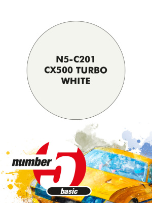 CX500 Turbo White Paint for airbrush 30ml - Number Five