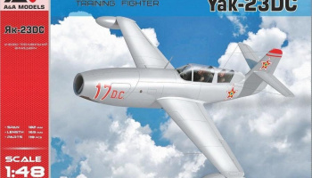 1/48 Yak-23 DC (Dubla Comanda) training fighter