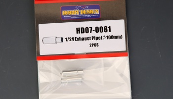 Hobby Design 1/24 Z4 GT3 Stainless Steel Exhaust Pipe Set for Fujimi 125565 