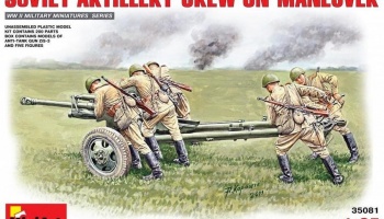 1/35 Soviet Artillery Crew on Maneuver