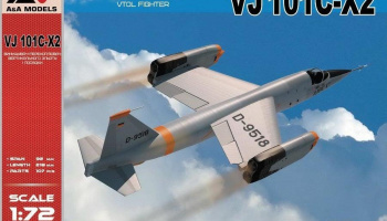 1/72 VJ 101C-X2 Supersonic-capable VTOL fighter
