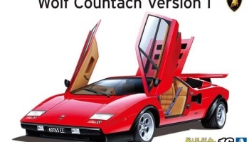 Lamborghini Wolf Countach Version 1 Super Car Series No. 16 - Aoshima