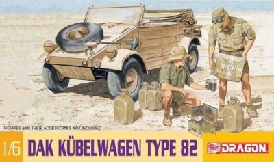 DAK Kübelwagen Type 82 (1:6) Model Kit military 75021 - Dragon