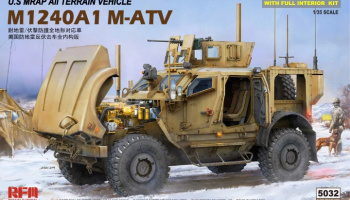 U.S MRAP All Terrain Vehicle M1240A1 M-ATV With full interior 1/35 - RFM