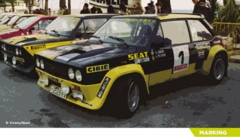 SLEVA 90,-Kč 25% DISCOUNT - Fiat 131 Abarth Seat Competicion - Decalcas