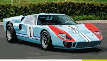 Ford GT40 Mk II Team Shelby American Team 1/24 - Decalcas