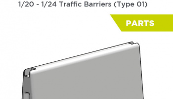 Jersey barriers (type 01) 1/24, 1/20 - Decalcas