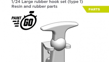 Large Rubber bonnet hooks - Type 1 1/24 - Decalcas