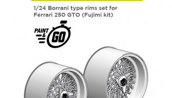 Borrani for Ferrari 250 GTO 1/24 - Decalcas