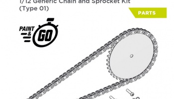 Generic chain and sprocket kit - type 1 1/12 - Decalcas