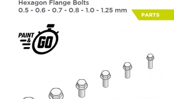 Hexagon flange bolts 0.5 - 1.25 mm - Decalcas