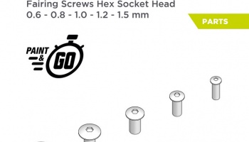 Fairing Screw Hex Socket Head 0.6 - 1.5 mm - Decalcas