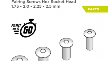 Fairing screws hex socket head 1.75 - 2.5 mm - Decalcas