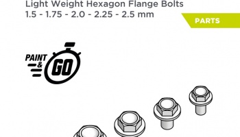 Light Weight Hexagonal flange bolt 1.5 - 2.5 mm - Decalcas