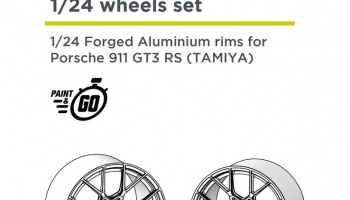 Forged aluminium rims for Porsche 911 992 GT3 RS 1/24 - Decalcas