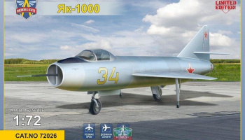 1/72 Yak 1000 Supersonic demostrator