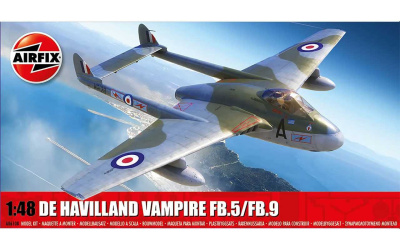 De Havilland Vampire FB.5/FB.9 (1:48) Classic Kit letadlo A06108 - Airfix