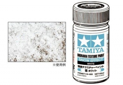 Diorama Texture Paint (Snow Effect, White) - Tamiya