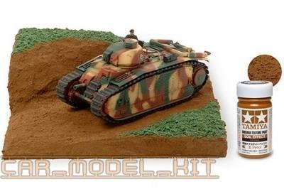 Diorama Texture Paint (Soil Effect, Brown) Zrnitý nátěr hnědá zemina – Tamiya