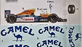 Williams Renault FW14B Camel Nigel Mansell - Decalpool