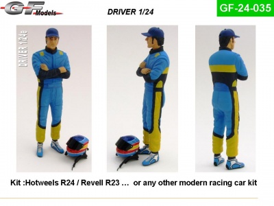 Driver Figure Alonso Renault 1:24 - GF Models