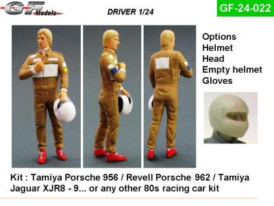 Driver Figure Bell Porsche 1:24 - GF Models